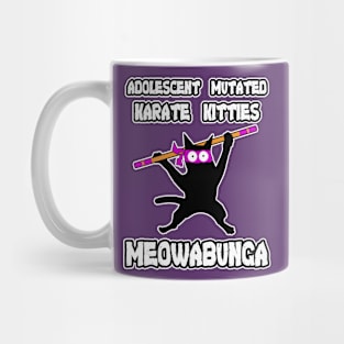 Adolescent Mutated Karate Kitties Purple Mug